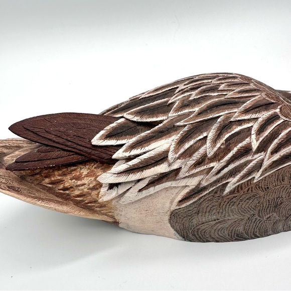 Handmade Carved Wood PINTAIL Duck Decoy Folk Art Artist Erik Vande Bogart Maine - Picture 6 of 10